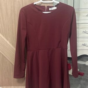Burgendy dress
